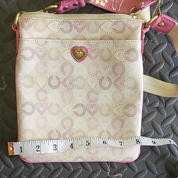 Coach Tan and Pink Crossbody Bag - Picture 7 of 8